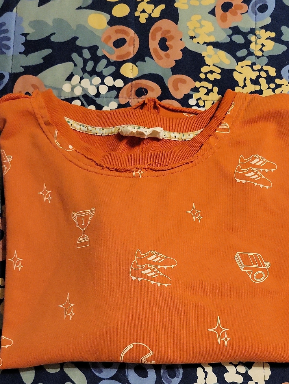 Umgee Orange Football Top